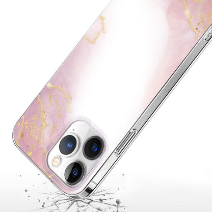 iPhone 15 Pro Pink Marble Case - Fashionable Look | Inspire Series