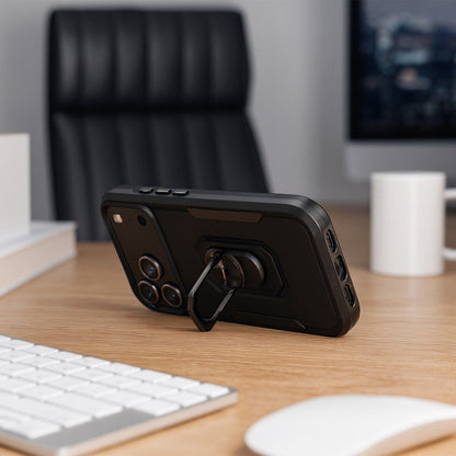 iPhone 17 Pro Heavy Duty Case with Kickstand - Military Grade Protection, Anti-Slip Grip | Raider Series