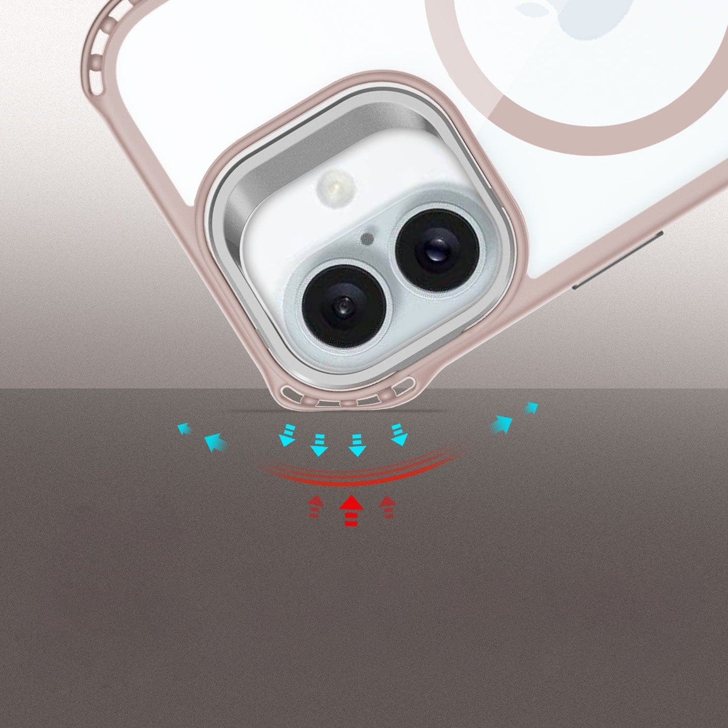 iPhone 16 Clear Kickstand Case - Anti- Slip, Rugged, MagSafe | Venture Series