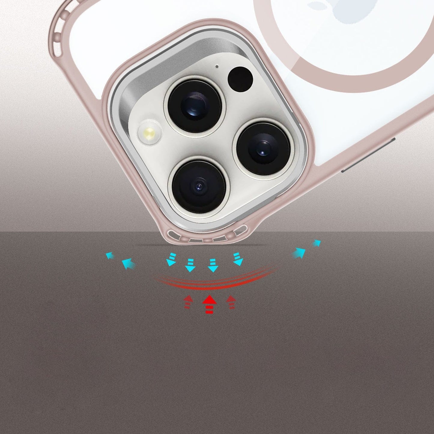 iPhone 16 Pro Max Clear Kickstand Case - Anti-Slip, Rugged, MagSafe | Venture Series