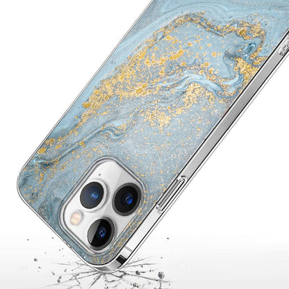iPhone 15 Pro Blue Marble Case - Elegant Protection | Inspire Series