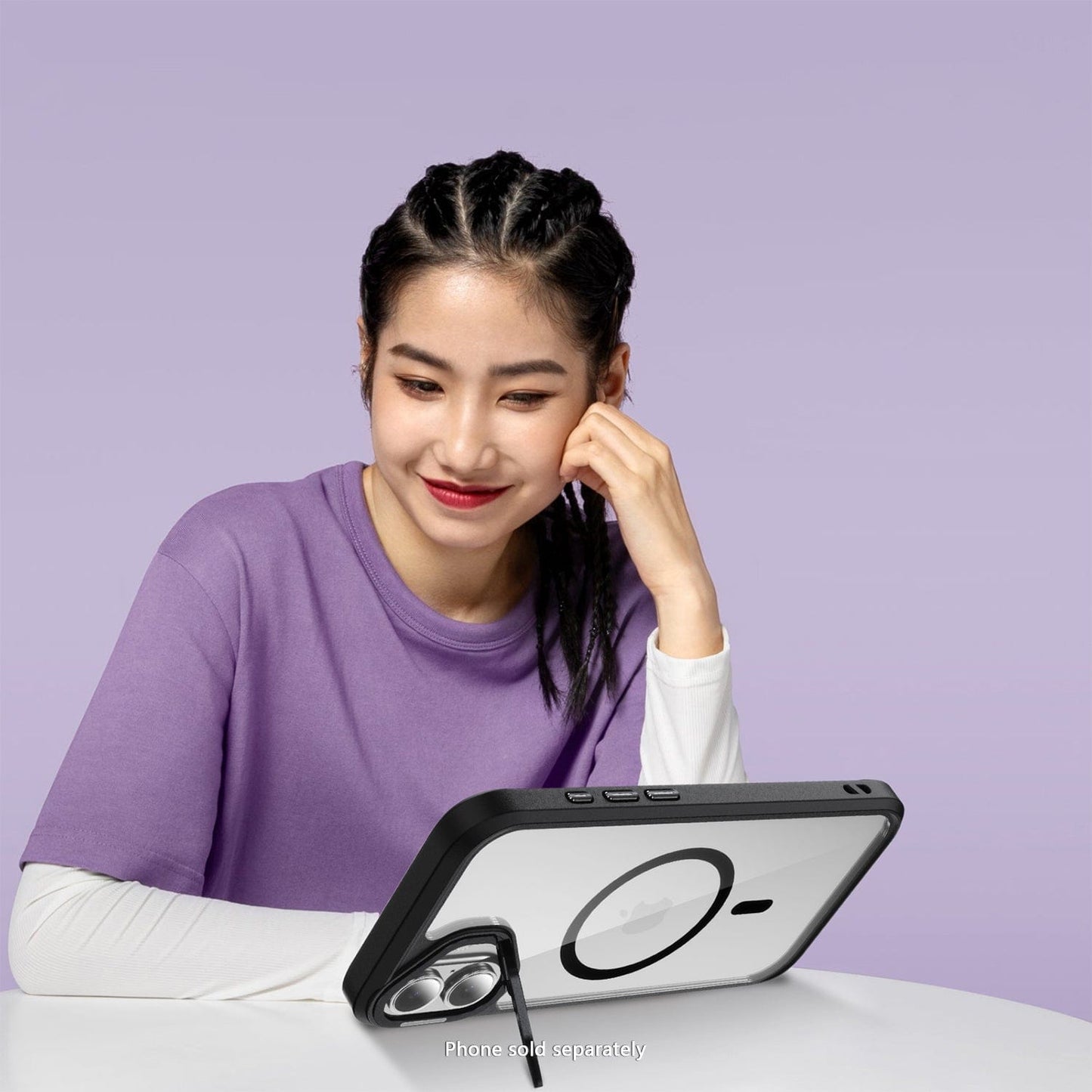 iPhone 17 Kickstand Case - Clear Durable Back with Shockproof Edges Magsafe Compatible | Raider ArmorPro Series