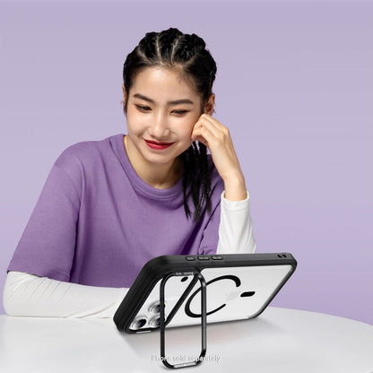 iPhone 17 Pro Max Kickstand Case - Clear Durable Back with Shockproof Edges Magsafe Compatible | Raider ArmorPro Series