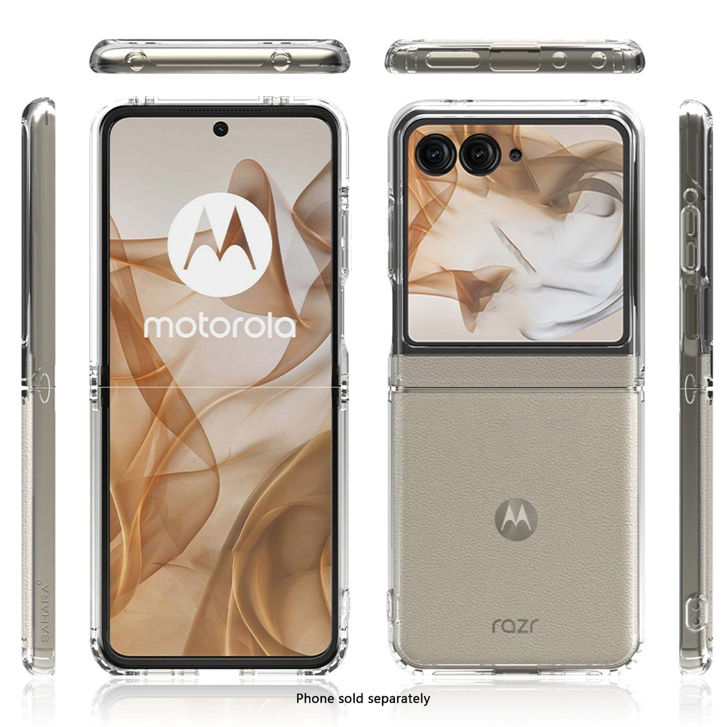 Motorola Razr (2025) Clear Case - Anti-Slip Grip, Shock-Absorbing Corners  | Venture Series