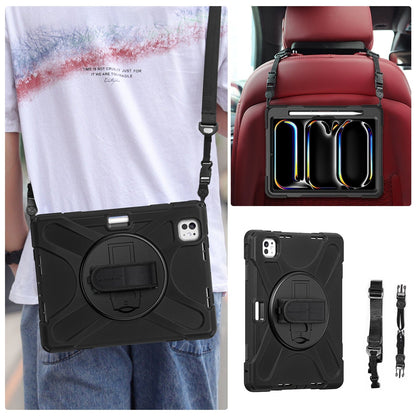 iPad Pro 11" (M4 2024 / M5 2025) Case - Heavy-Duty with Hand Strap | Raider-X Series