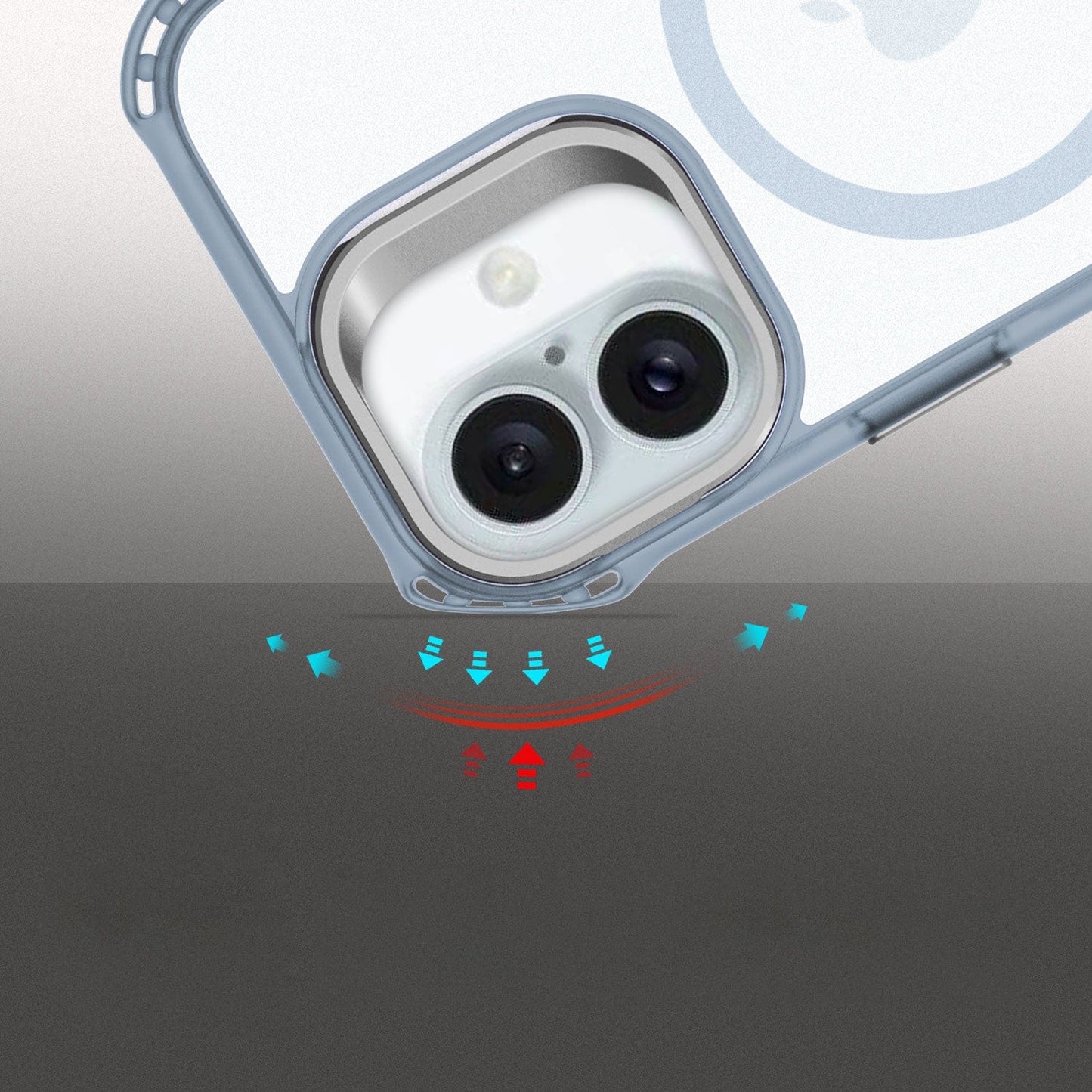 iPhone 16 Clear Kickstand Case - Anti- Slip, Rugged, MagSafe | Venture Series