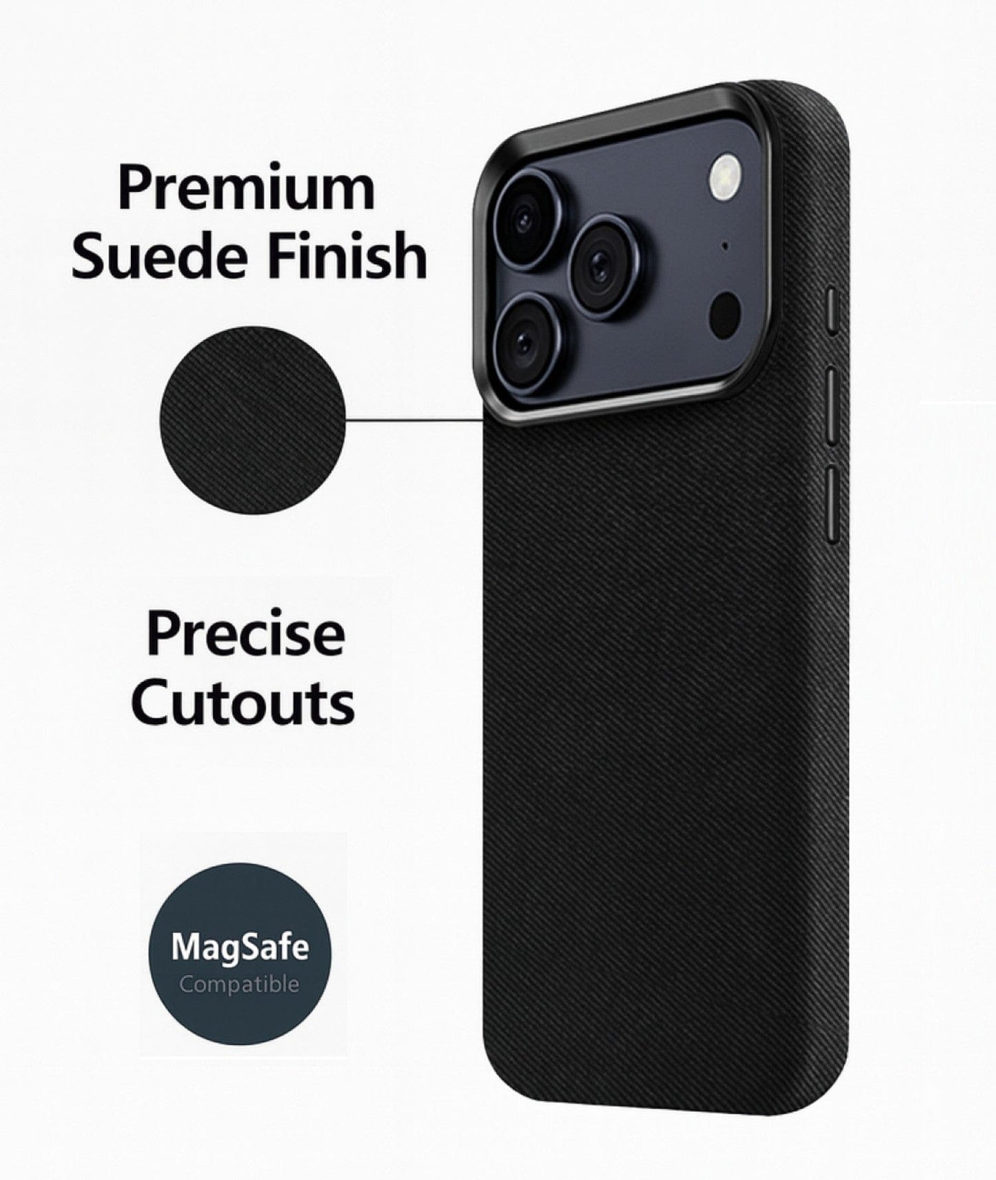 iPhone 17 Pro Case - Suede Leather | Indy Series