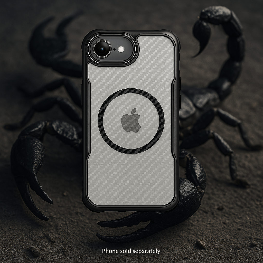 iPhone 16e Clear Case with MagSafe - Anti-Slip Grip, Rugged Protection | Venture Series