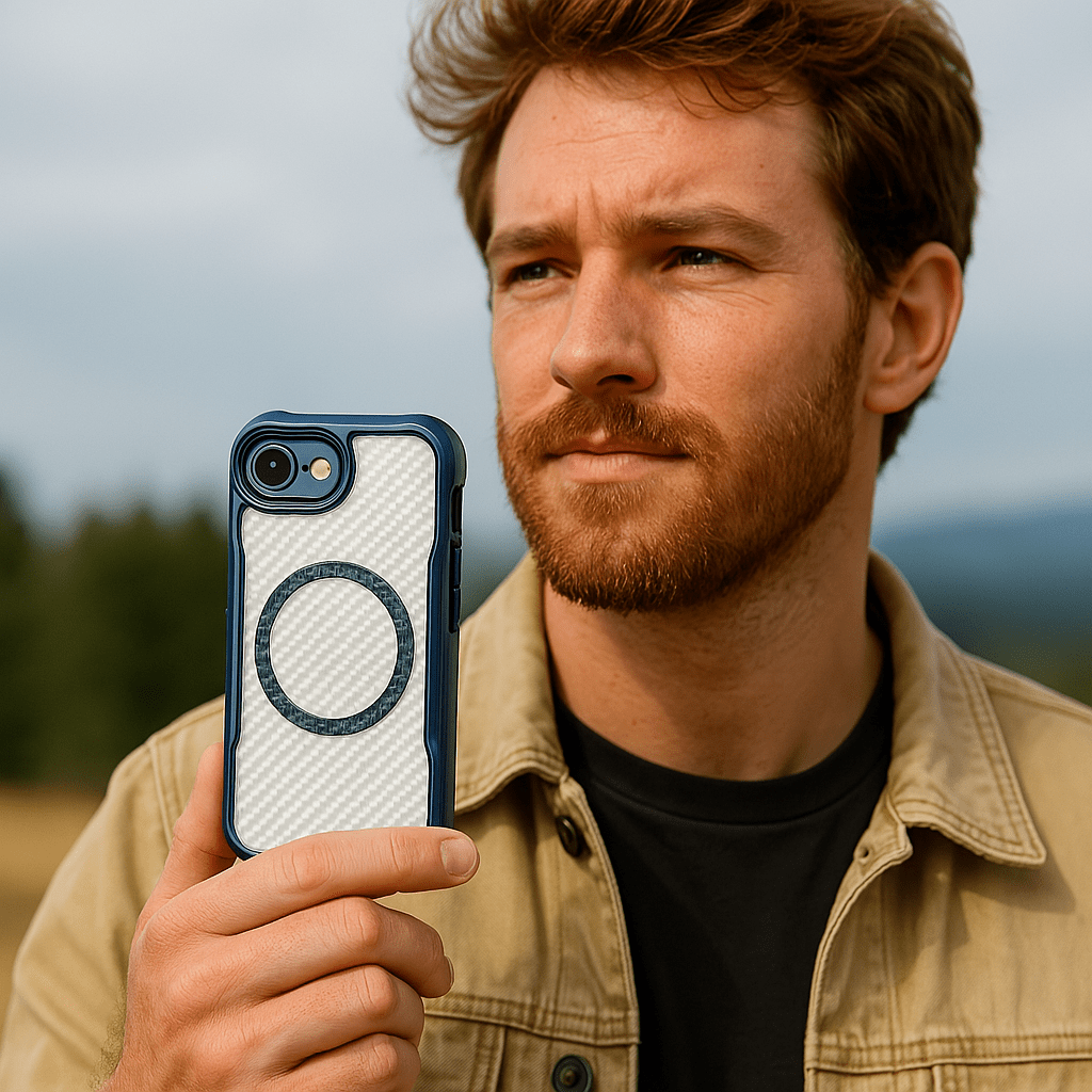 iPhone 16e Clear Case with MagSafe - Anti-Slip Grip, Rugged Protection | Venture Series