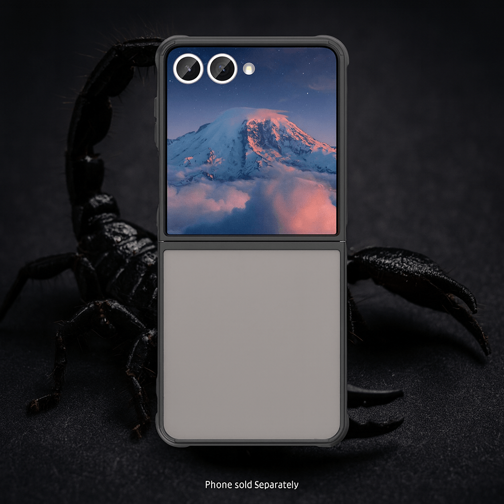 Samsung Galaxy Z Flip7 Semi Transparent Case - Anti-Slip Grip, Slim Design | Venture Series