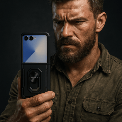Samsung Galaxy Z Flip7 Case - Heavy-Duty, Kickstand Anti-Slip Design | Raider Series