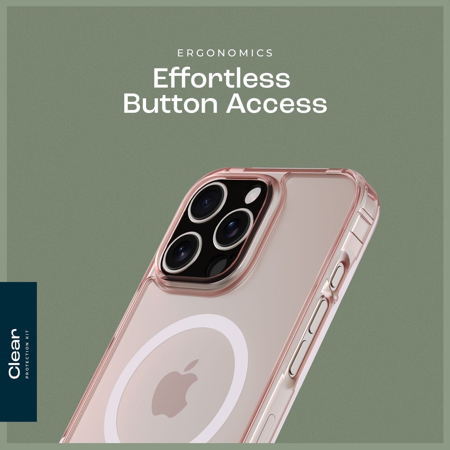 iPhone 16 Pro Clear Case & Screen Protector Kit - Rugged Protection, MagSafe | Classic Series