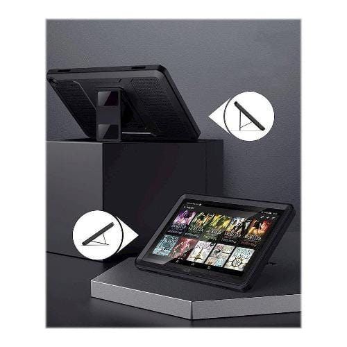 SaharaCase - Defense Protection Case - for Amazon Fire HD 8 2020 and Fire HD 8 Plus 2020 - Black - Sahara Case LLC
