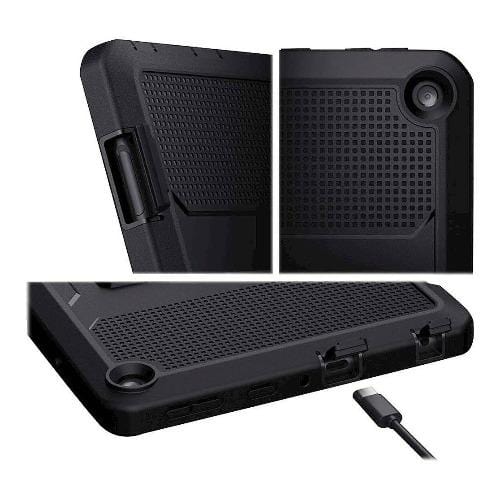 SaharaCase - Defense Protection Case - for Amazon Fire HD 8 2020 and Fire HD 8 Plus 2020 - Black - Sahara Case LLC