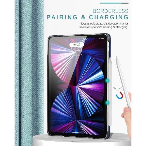 SaharaCase - Multi-Angle Folio Case for Apple iPad Pro 11" (3rd Gen 2021) - Dark Blue - Sahara Case LLC
